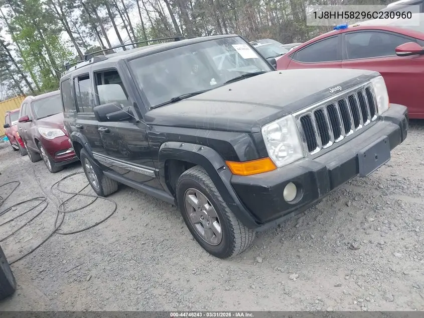 2006 Jeep Commander Limited VIN: 1J8HH58296C230960 Lot: 44746243