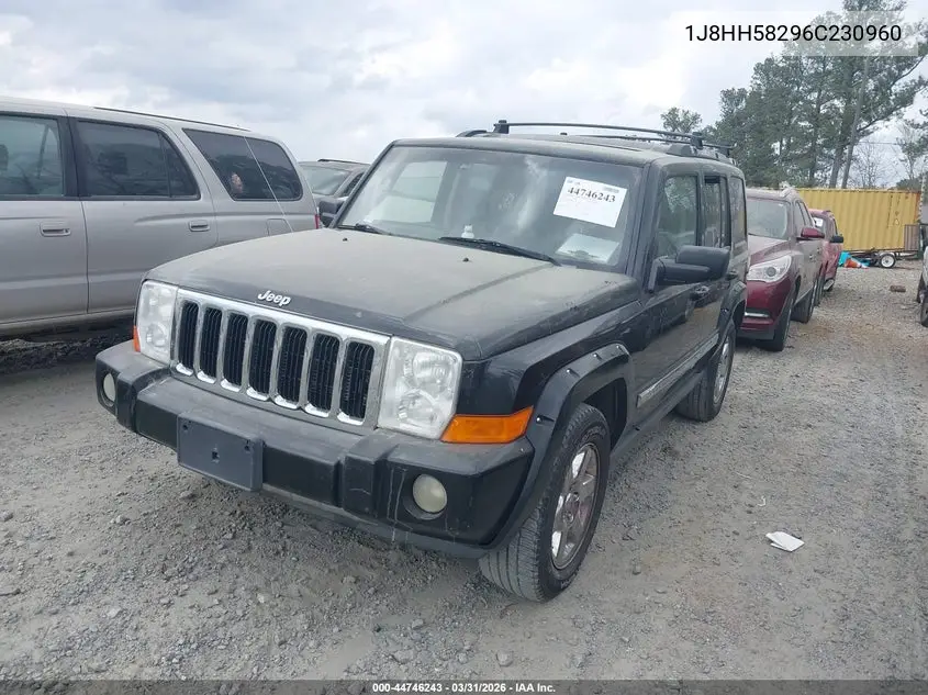 2006 Jeep Commander Limited VIN: 1J8HH58296C230960 Lot: 44746243