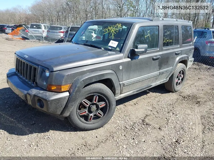 2006 Jeep Commander VIN: 1J8HG48N36C132532 Lot: 44825187