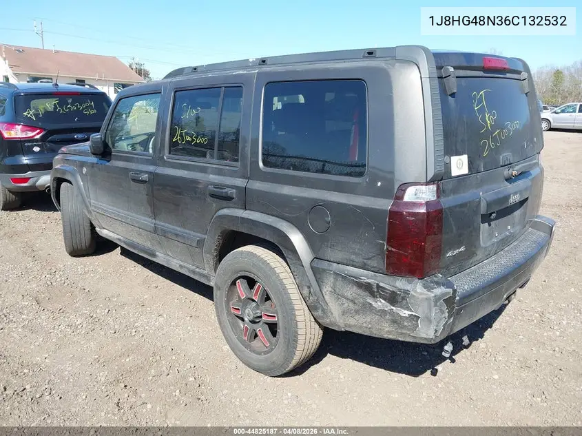2006 Jeep Commander VIN: 1J8HG48N36C132532 Lot: 44825187