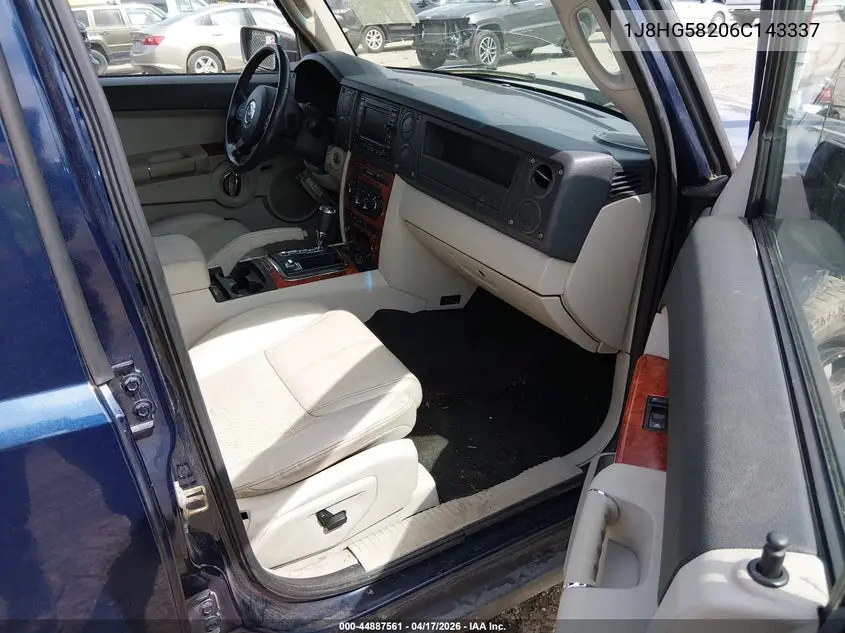 2006 Jeep Commander Limited VIN: 1J8HG58206C143337 Lot: 44887561