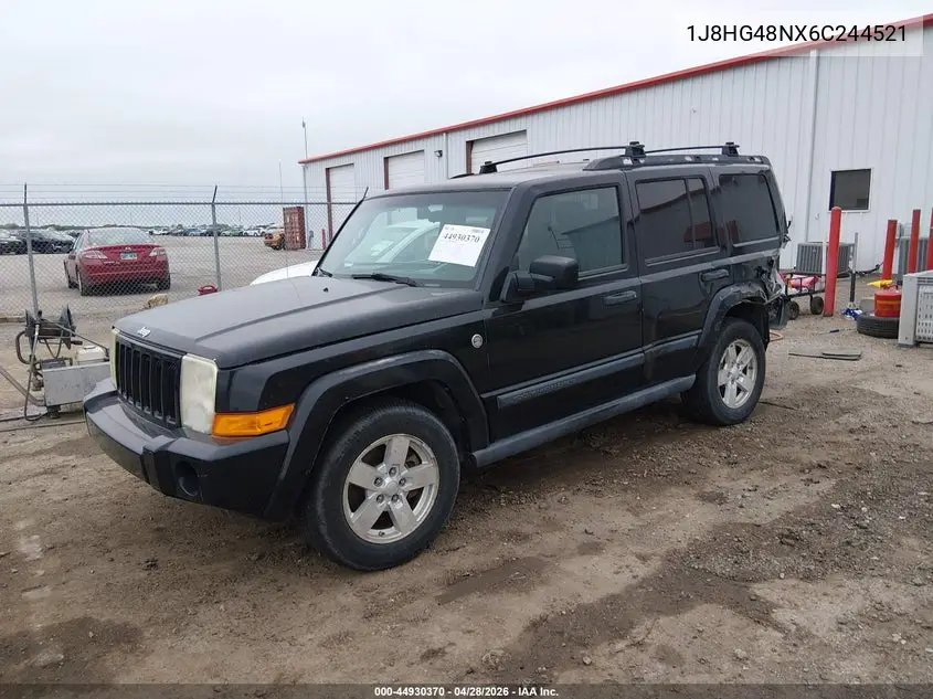 2006 Jeep Commander VIN: 1J8HG48NX6C244521 Lot: 44930370
