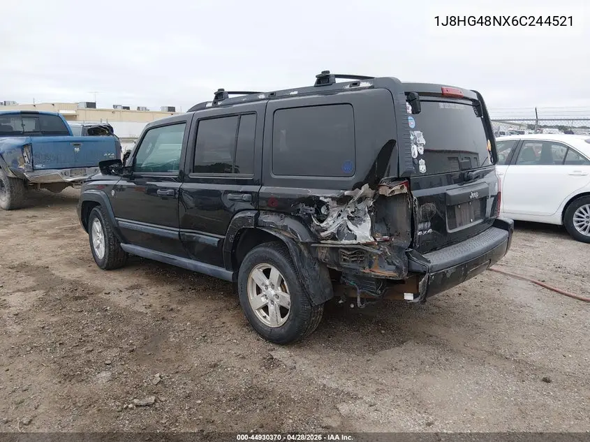 2006 Jeep Commander VIN: 1J8HG48NX6C244521 Lot: 44930370