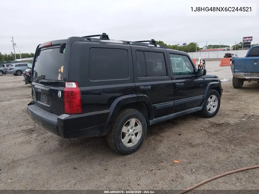 2006 Jeep Commander VIN: 1J8HG48NX6C244521 Lot: 44930370