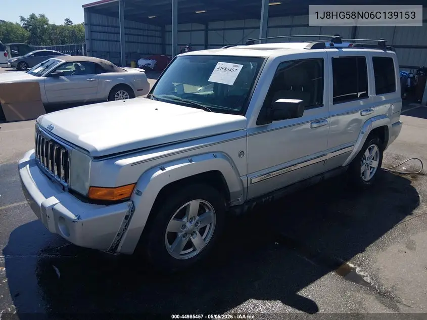 2006 Jeep Commander Limited VIN: 1J8HG58N06C139153 Lot: 44985457