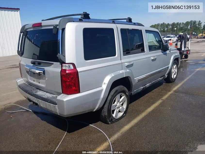 2006 Jeep Commander Limited VIN: 1J8HG58N06C139153 Lot: 44985457