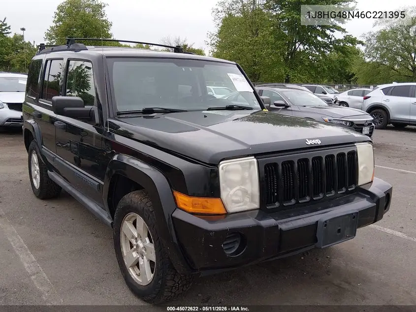 2006 Jeep Commander VIN: 1J8HG48N46C221395 Lot: 45072622