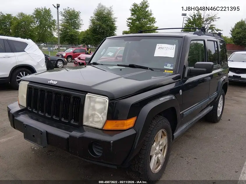 2006 Jeep Commander VIN: 1J8HG48N46C221395 Lot: 45072622