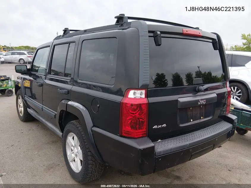 2006 Jeep Commander VIN: 1J8HG48N46C221395 Lot: 45072622