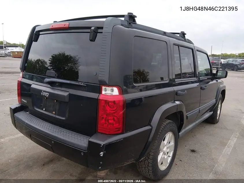2006 Jeep Commander VIN: 1J8HG48N46C221395 Lot: 45072622
