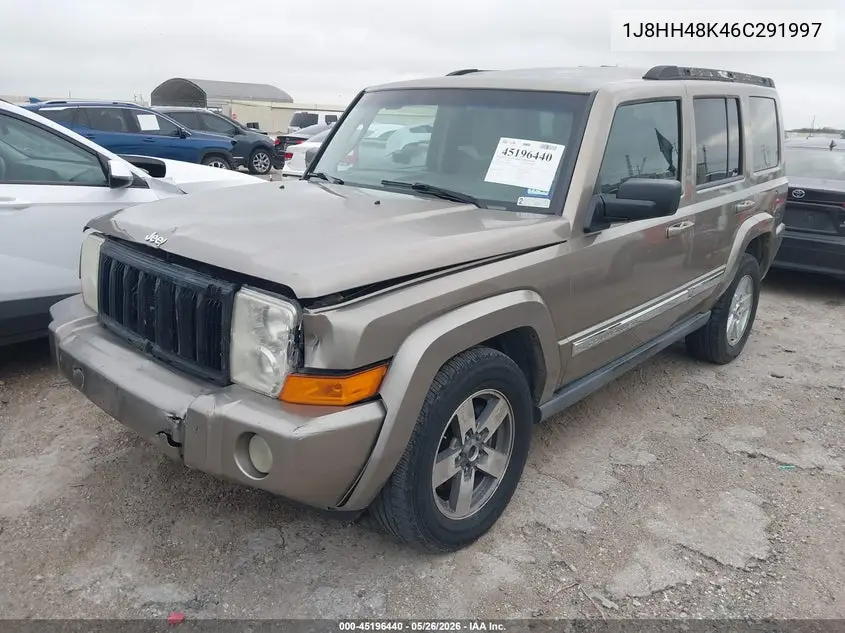2006 Jeep Commander VIN: 1J8HH48K46C291997 Lot: 45196440