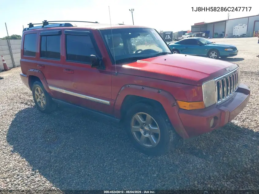 2006 Jeep Commander Limited VIN: 1J8HH58286C247717 Lot: 45243610
