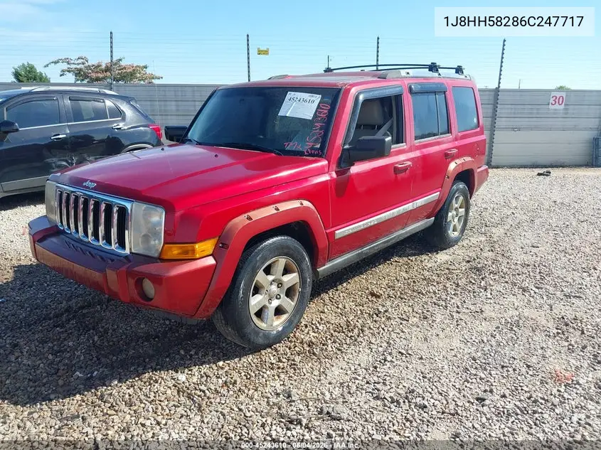 2006 Jeep Commander Limited VIN: 1J8HH58286C247717 Lot: 45243610