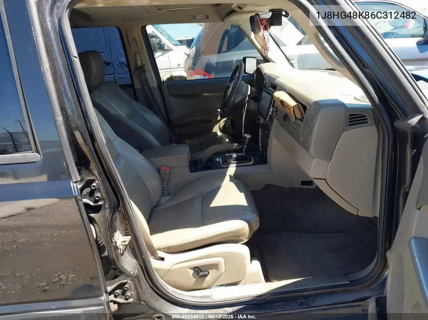 2006 Jeep Commander VIN: 1J8HG48K86C312482 Lot: 45354617