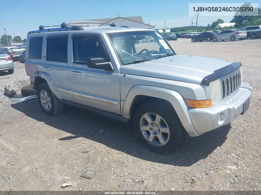 2006 Jeep Commander Limited VIN: 1J8HG58246C305390 Lot: 45391895