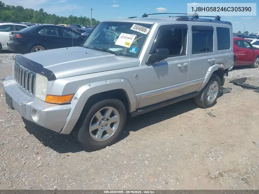 2006 Jeep Commander Limited VIN: 1J8HG58246C305390 Lot: 45391895
