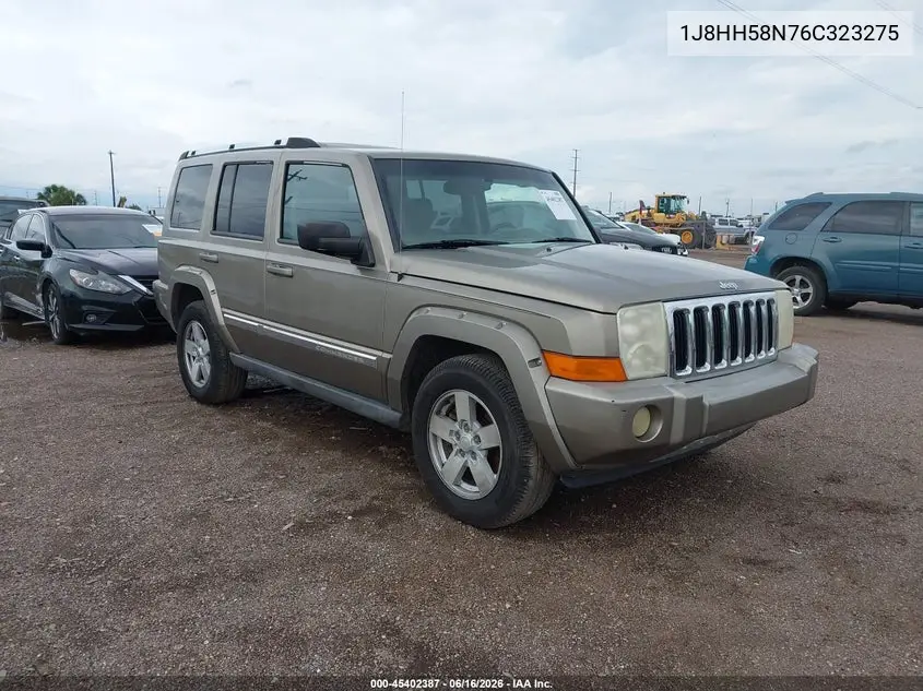 2006 Jeep Commander Limited VIN: 1J8HH58N76C323275 Lot: 45402387