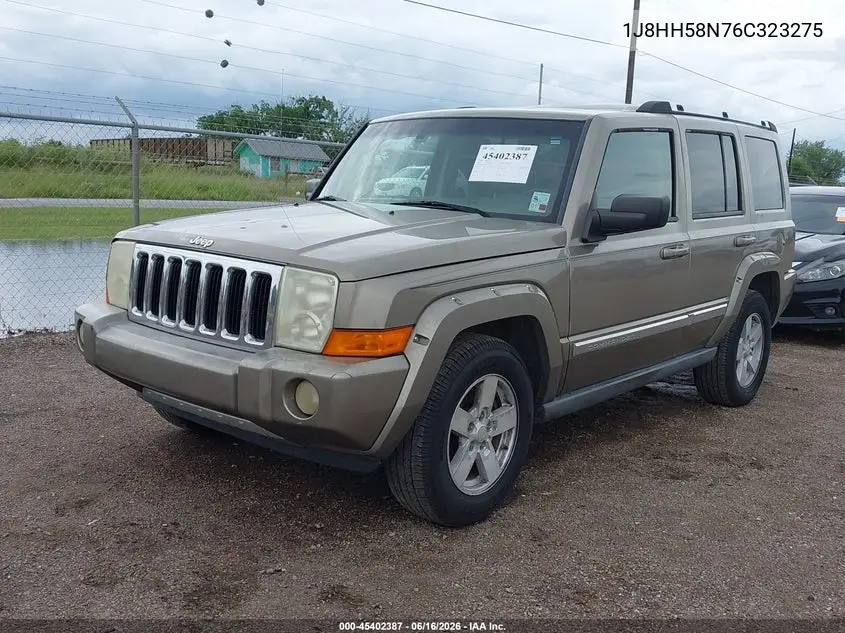 2006 Jeep Commander Limited VIN: 1J8HH58N76C323275 Lot: 45402387