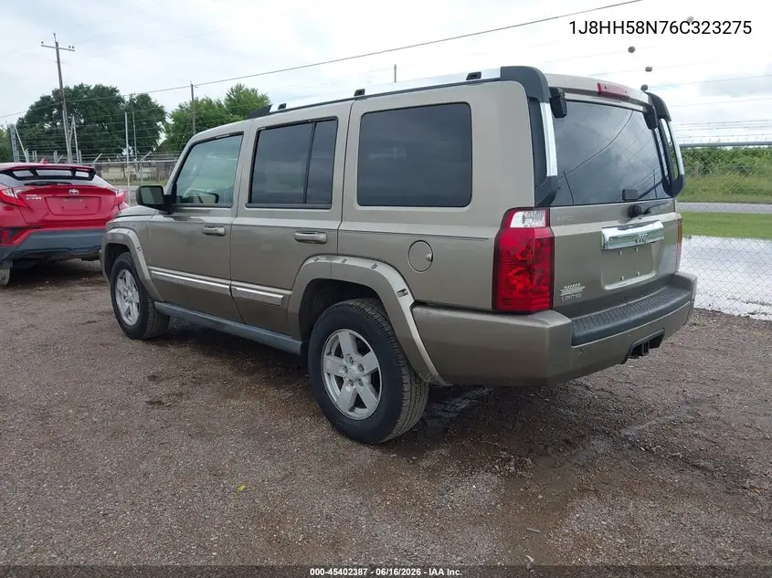 2006 Jeep Commander Limited VIN: 1J8HH58N76C323275 Lot: 45402387