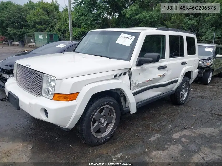 2006 Jeep Commander VIN: 1J8HH48K46C206575 Lot: 45439931