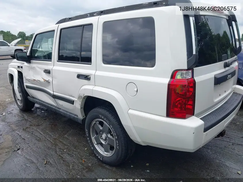 2006 Jeep Commander VIN: 1J8HH48K46C206575 Lot: 45439931