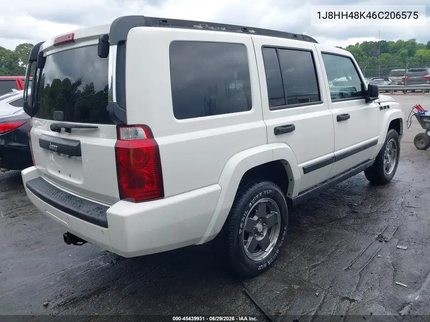 2006 Jeep Commander VIN: 1J8HH48K46C206575 Lot: 45439931