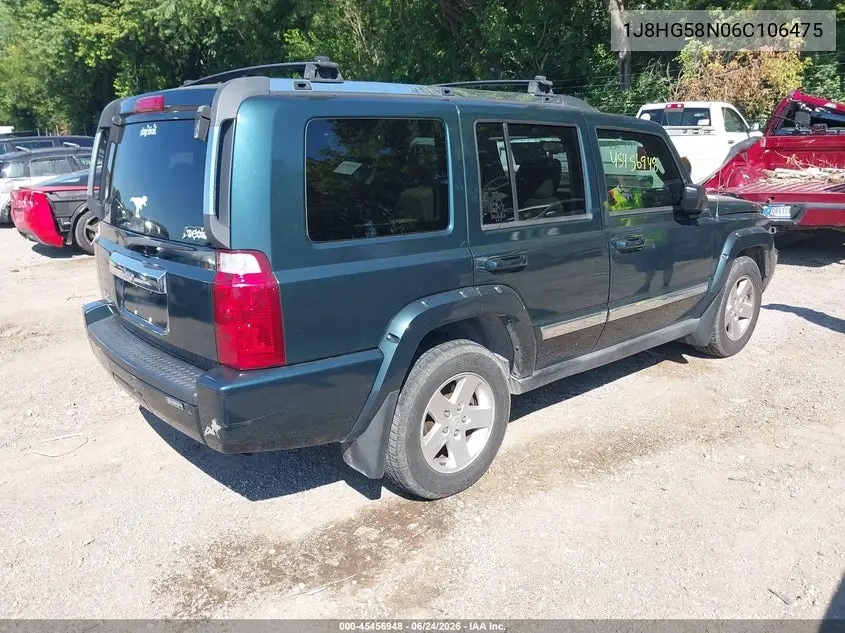 2006 Jeep Commander Limited VIN: 1J8HG58N06C106475 Lot: 45456948