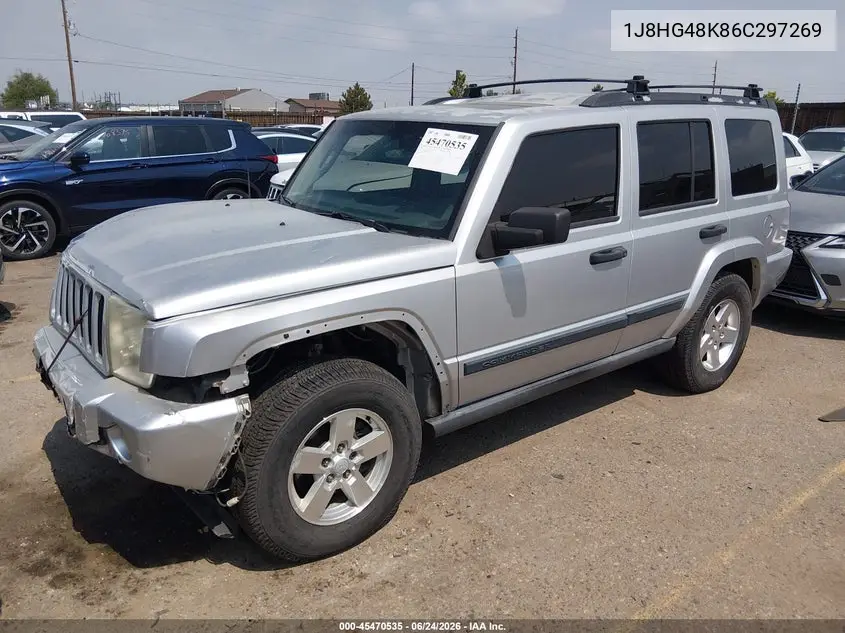 2006 Jeep Commander VIN: 1J8HG48K86C297269 Lot: 45470535