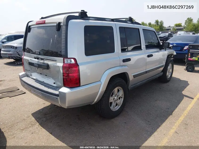 2006 Jeep Commander VIN: 1J8HG48K86C297269 Lot: 45470535