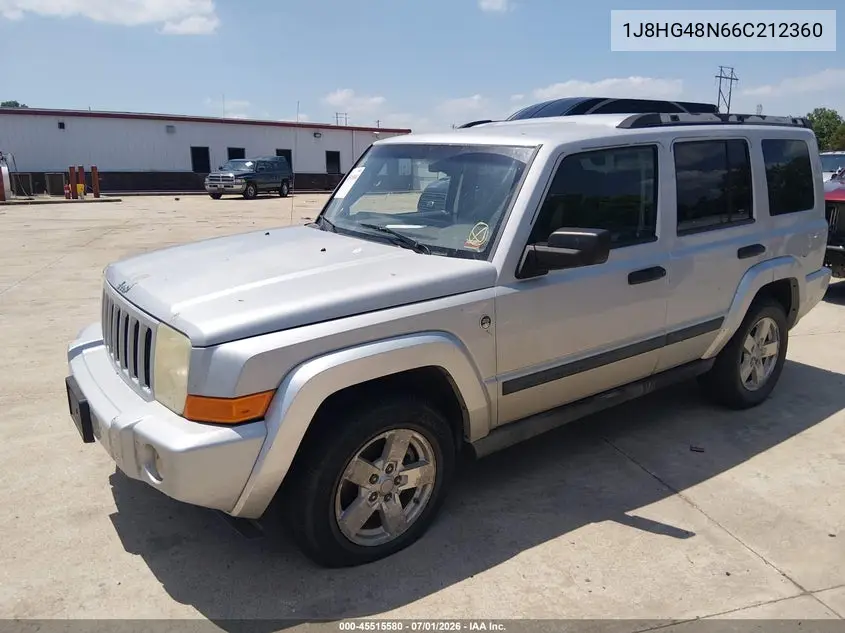 2006 Jeep Commander VIN: 1J8HG48N66C212360 Lot: 45515580
