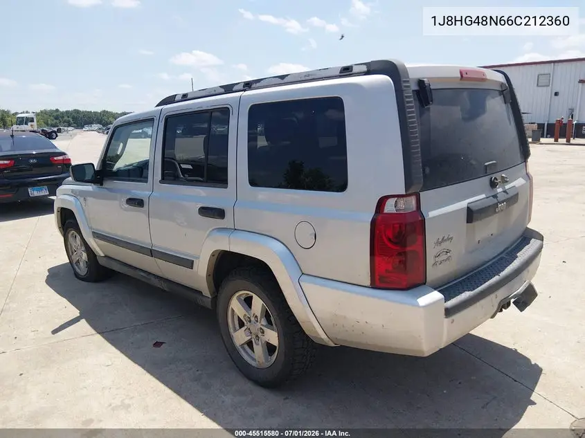 2006 Jeep Commander VIN: 1J8HG48N66C212360 Lot: 45515580
