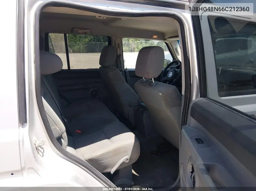 2006 Jeep Commander VIN: 1J8HG48N66C212360 Lot: 45515580