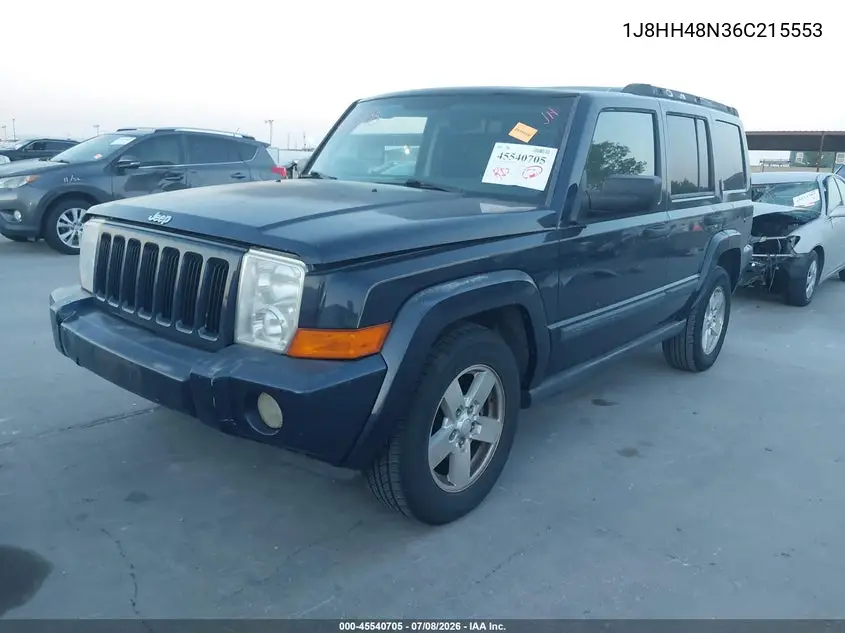 2006 Jeep Commander VIN: 1J8HH48N36C215553 Lot: 45540705