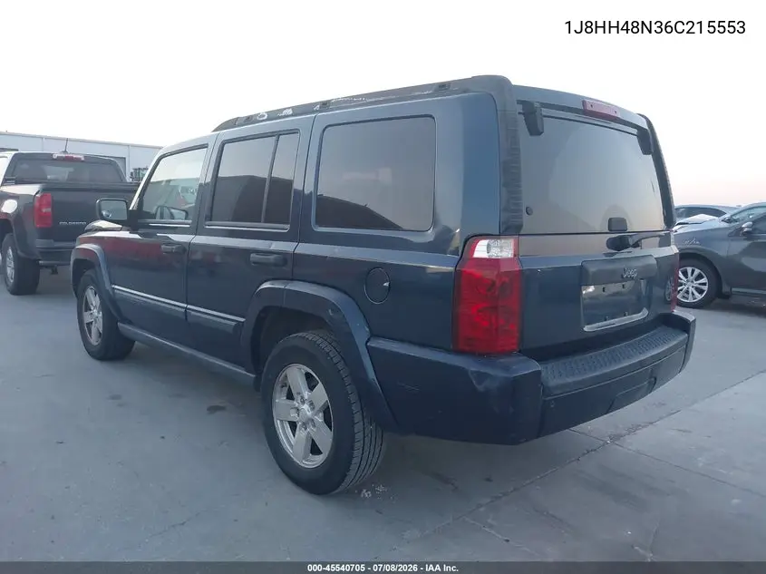 2006 Jeep Commander VIN: 1J8HH48N36C215553 Lot: 45540705
