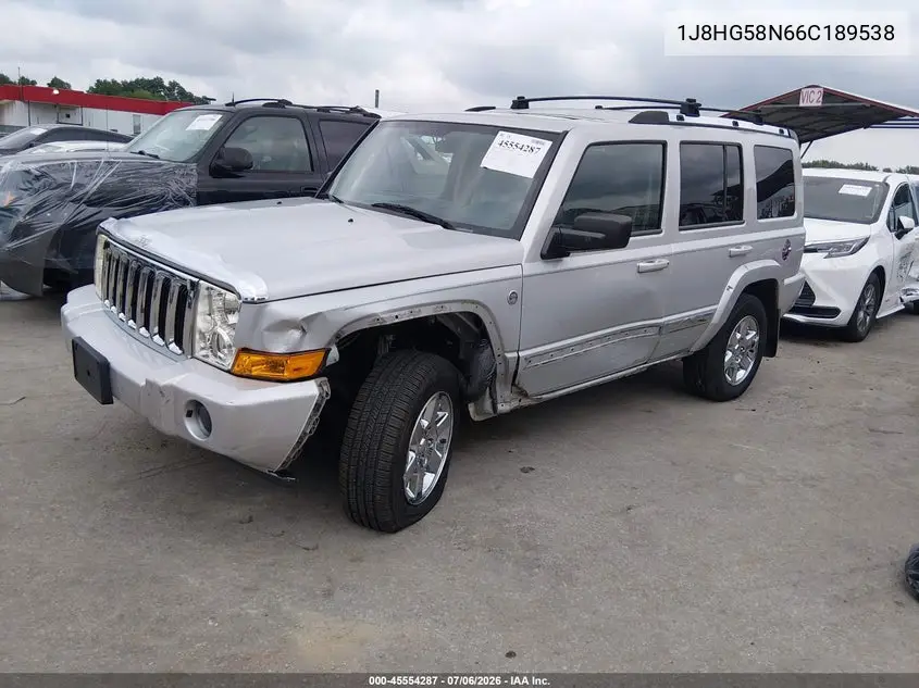 2006 Jeep Commander Limited VIN: 1J8HG58N66C189538 Lot: 45554287
