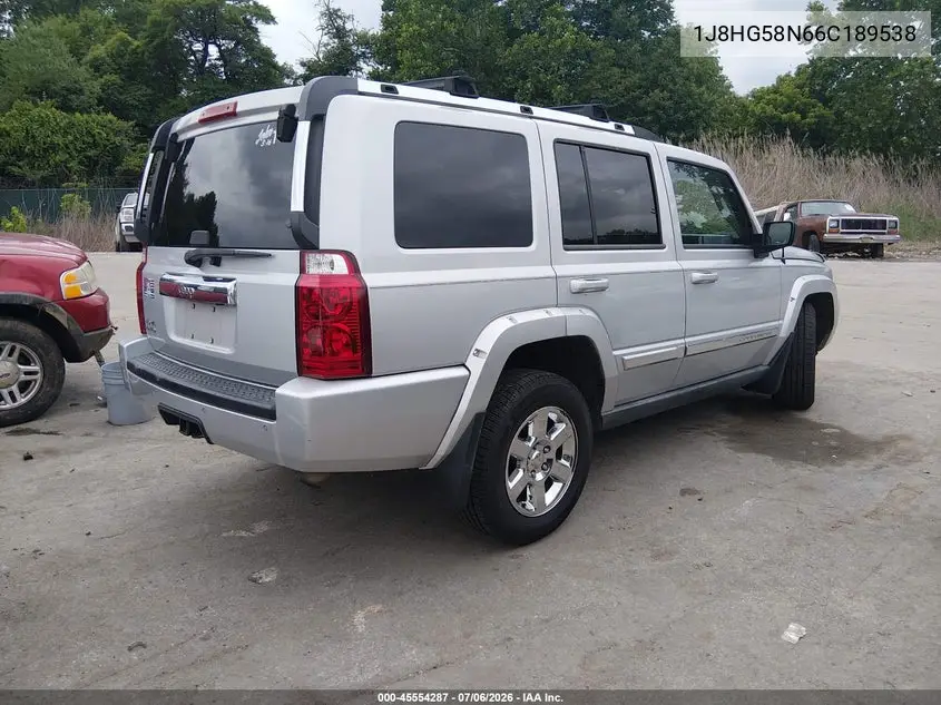 2006 Jeep Commander Limited VIN: 1J8HG58N66C189538 Lot: 45554287