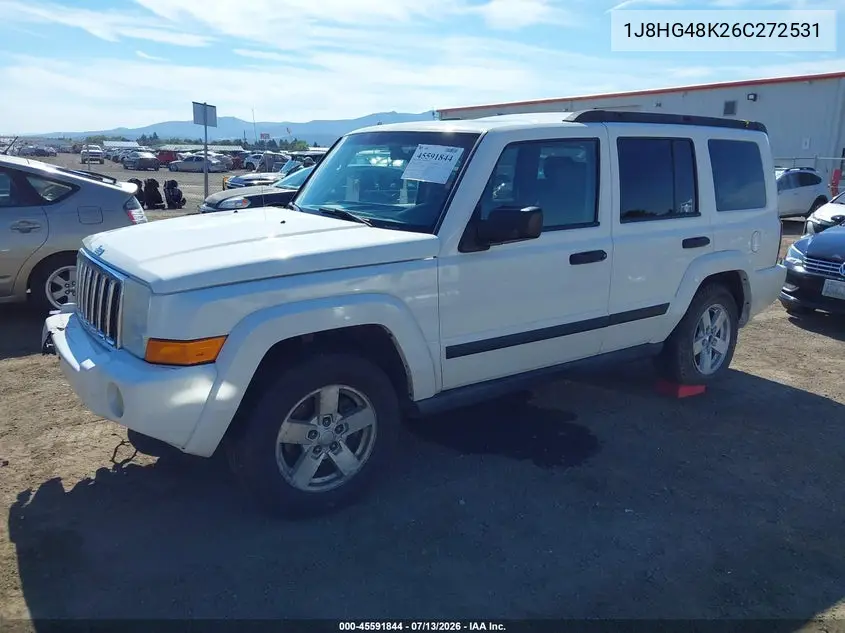 2006 Jeep Commander VIN: 1J8HG48K26C272531 Lot: 45591844