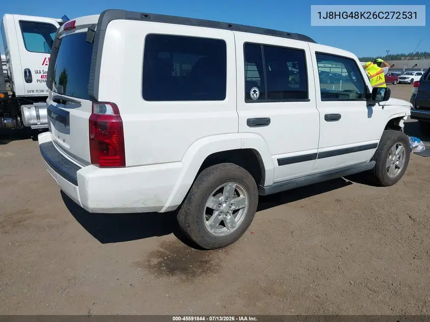 2006 Jeep Commander VIN: 1J8HG48K26C272531 Lot: 45591844