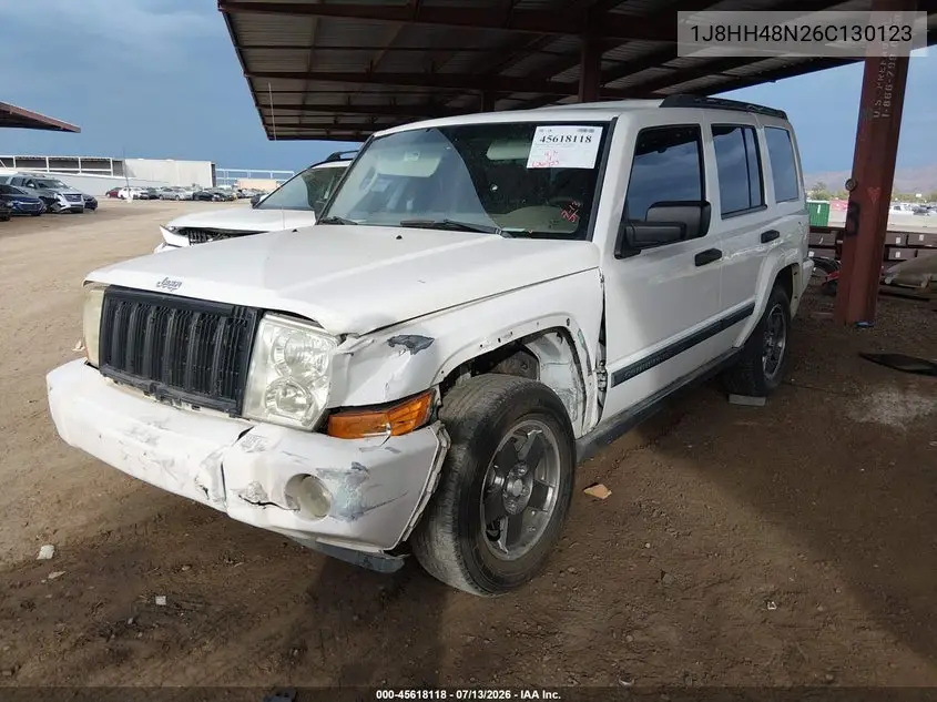 2006 Jeep Commander VIN: 1J8HH48N26C130123 Lot: 45618118