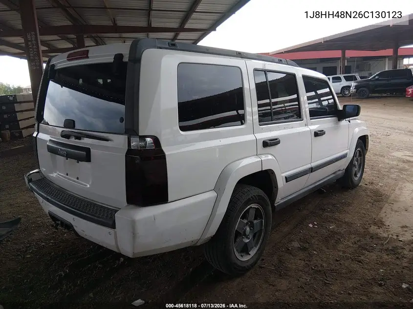 2006 Jeep Commander VIN: 1J8HH48N26C130123 Lot: 45618118