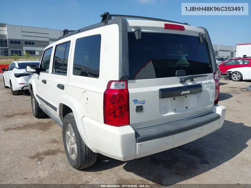 2006 Jeep Commander VIN: 1J8HH48K96C353491 Lot: 45630244