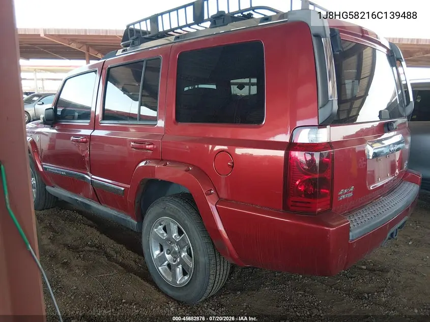 2006 Jeep Commander Limited VIN: 1J8HG58216C139488 Lot: 45682876