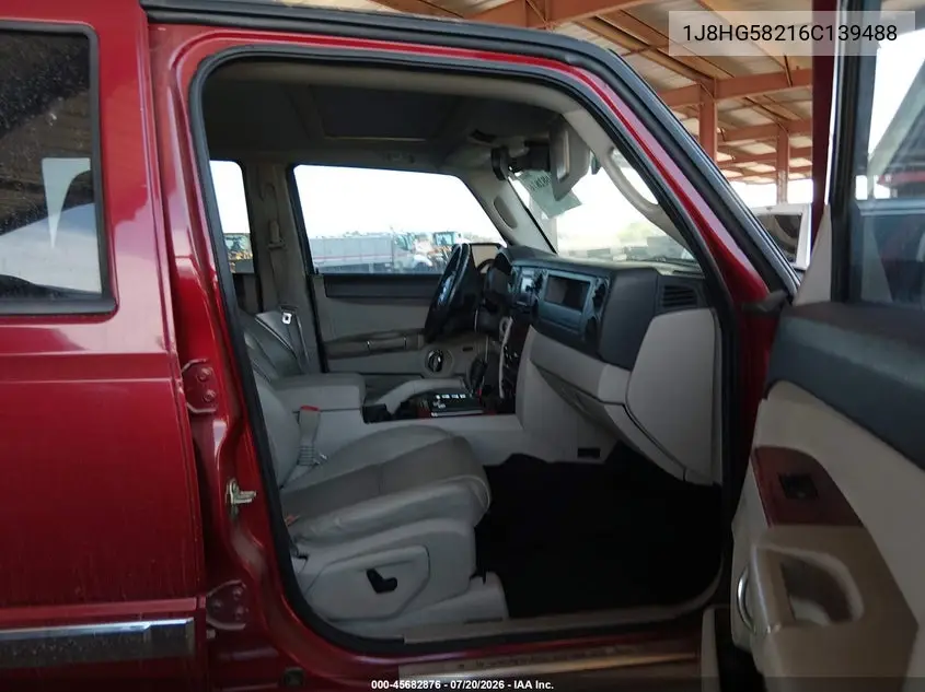 2006 Jeep Commander Limited VIN: 1J8HG58216C139488 Lot: 45682876