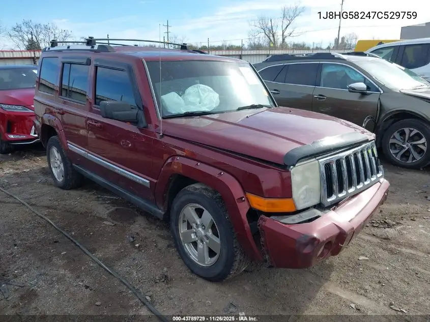 2007 Jeep Commander Limited VIN: 1J8HG58247C529759 Lot: 43789729