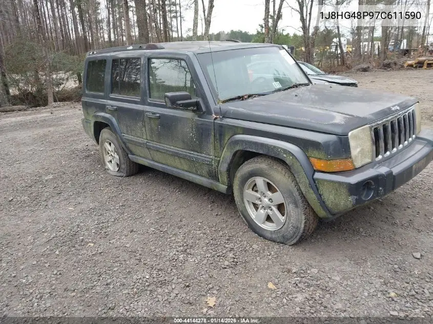 2007 Jeep Commander Sport VIN: 1J8HG48P97C611590 Lot: 44144278