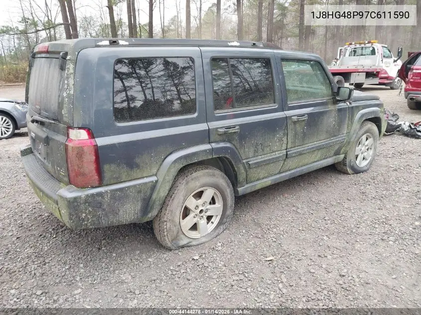 2007 Jeep Commander Sport VIN: 1J8HG48P97C611590 Lot: 44144278