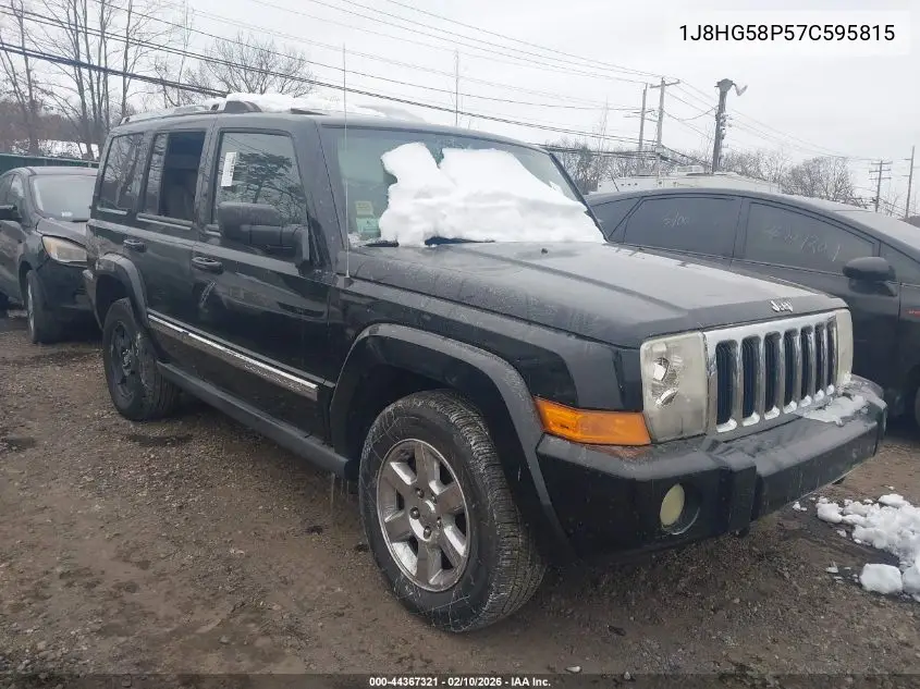 2007 Jeep Commander Limited VIN: 1J8HG58P57C595815 Lot: 44367321