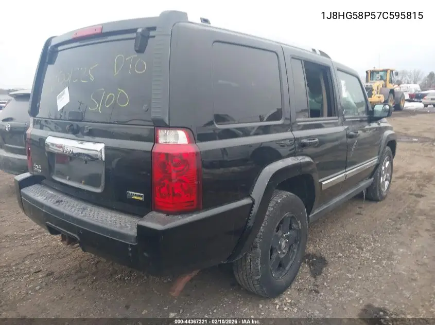 2007 Jeep Commander Limited VIN: 1J8HG58P57C595815 Lot: 44367321