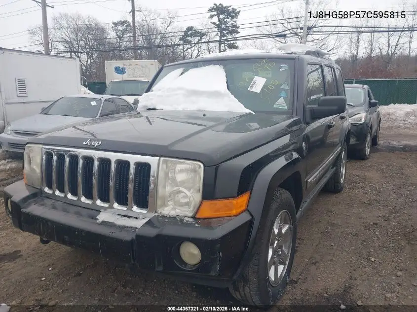 2007 Jeep Commander Limited VIN: 1J8HG58P57C595815 Lot: 44367321