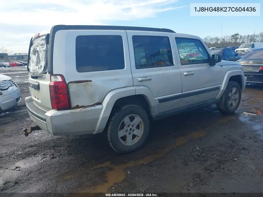 2007 Jeep Commander Sport VIN: 1J8HG48K27C604436 Lot: 44530543